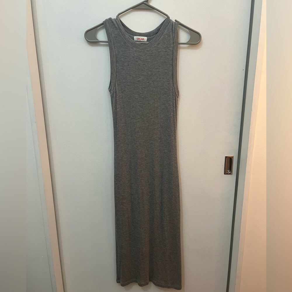 Goldie Size XS Gray Sleeveless Maxi Dress